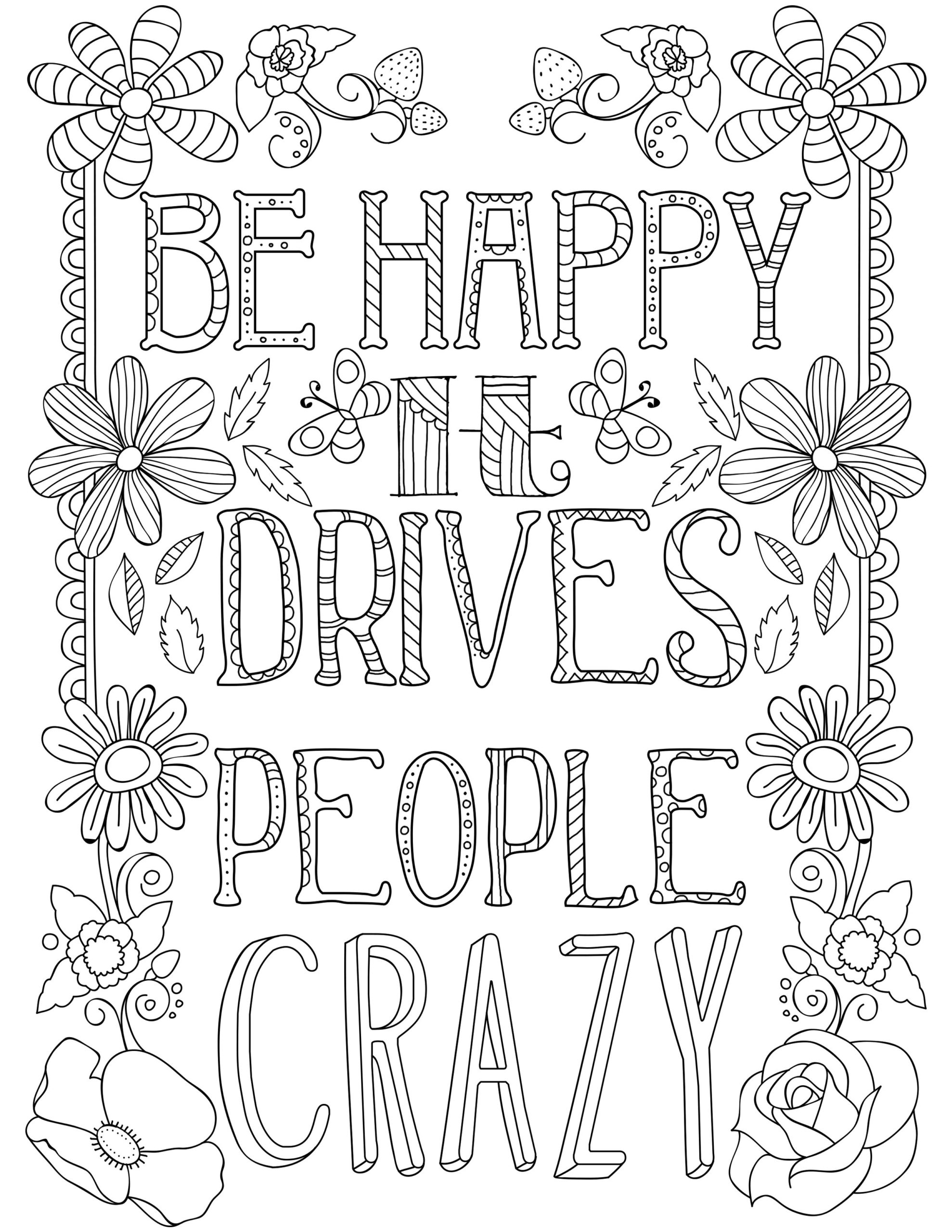 Free Printable Quote Coloring Pages