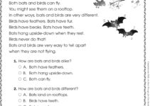 Free Printable Reading Comprehension Worksheets 3Rd Grade