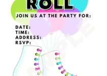 Free Printable Roller Skating Party Invitations