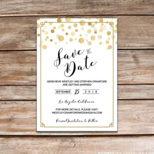 Free Printable Save The Date Wedding Templates