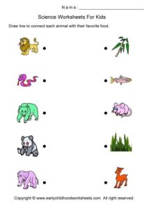 Free Printable Science Worksheets For Kindergarten