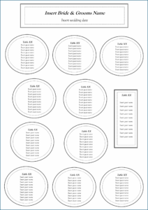 Free Printable Seating Chart Template