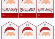 Secret Santa Gift Tags Printable Free