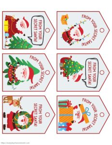 Free Printable Secret Santa Gift Tags