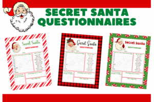 Free Printable Secret Santa Questionnaire Templates Cassie Smallwood