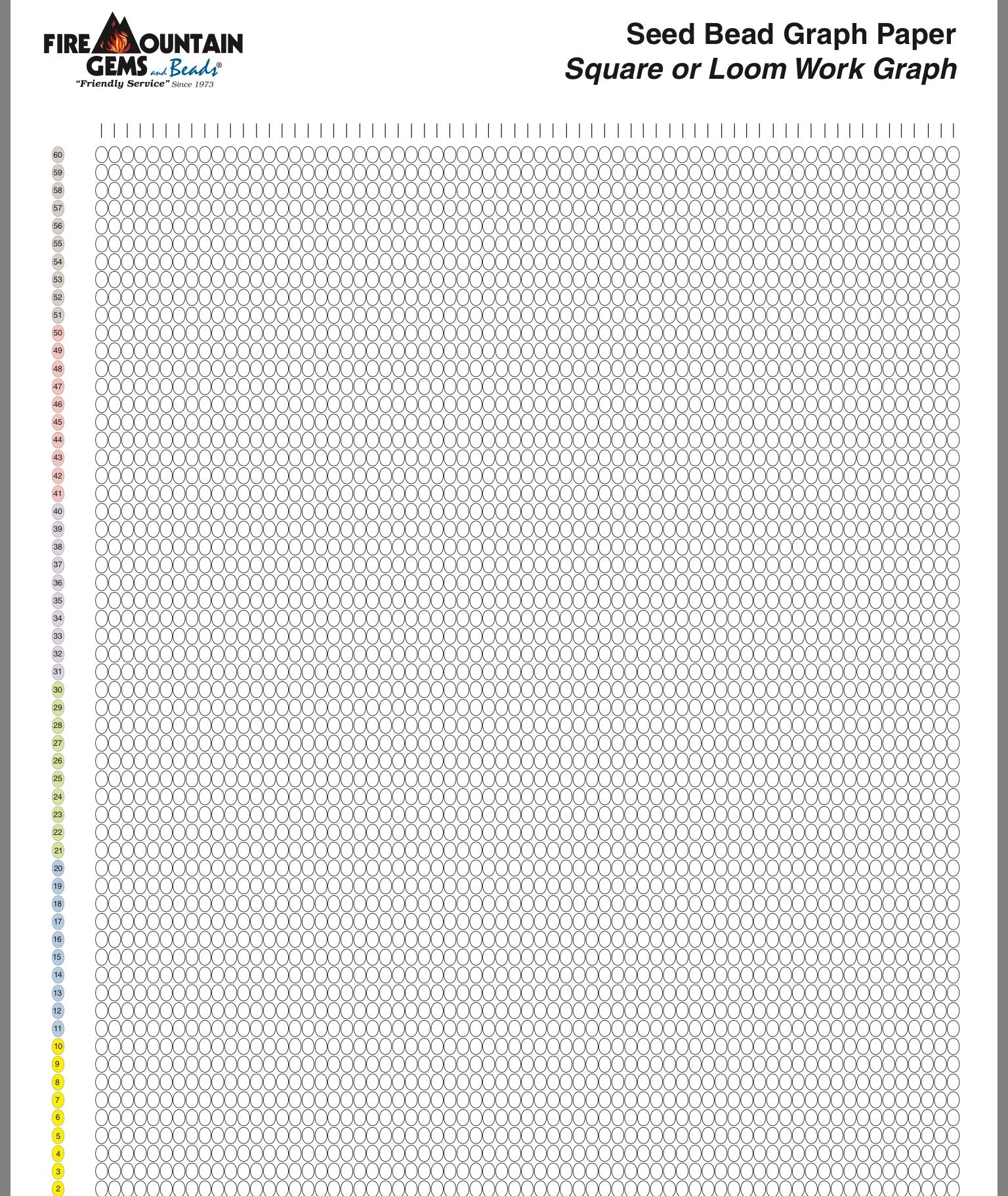 Free Printable Seed Bead Graph Paper Printable Word Searches