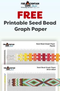 FREE Printable Seed Bead Graph Paper Seed Bead Jewelry Patterns Seed