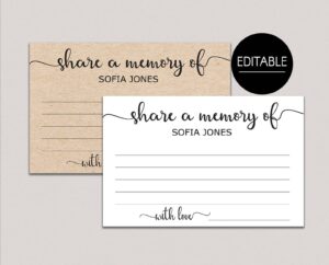 Free Printable Share A Memory Card