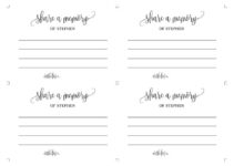 Printable Share A Memory Card Template Free