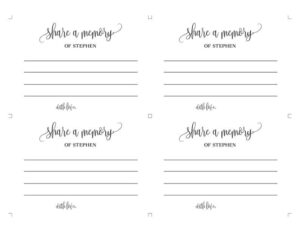 Free Printable Share A Memory Card