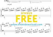 Printable Sheet Music For Piano Free