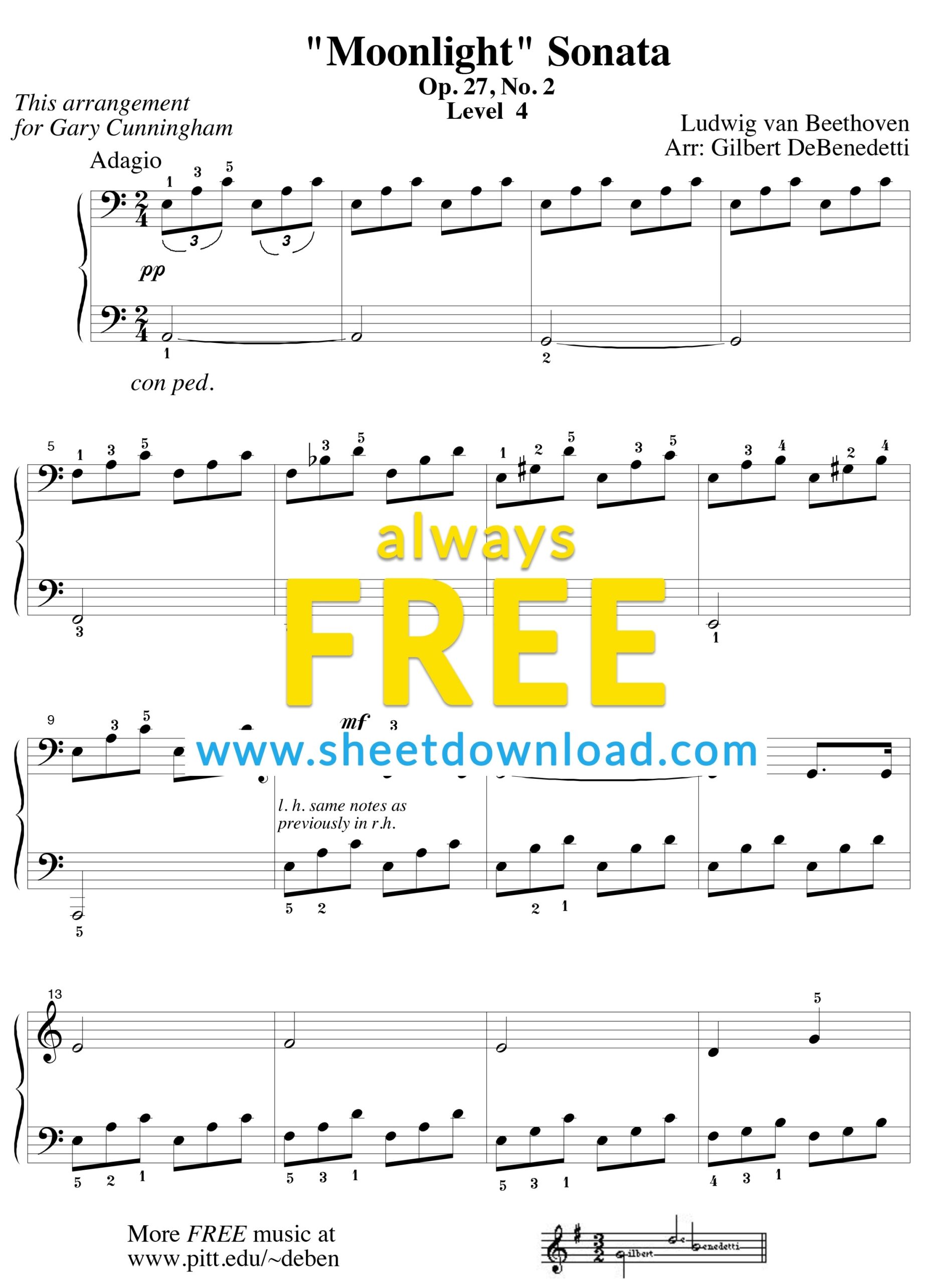 Free Printable Sheet Music Piano