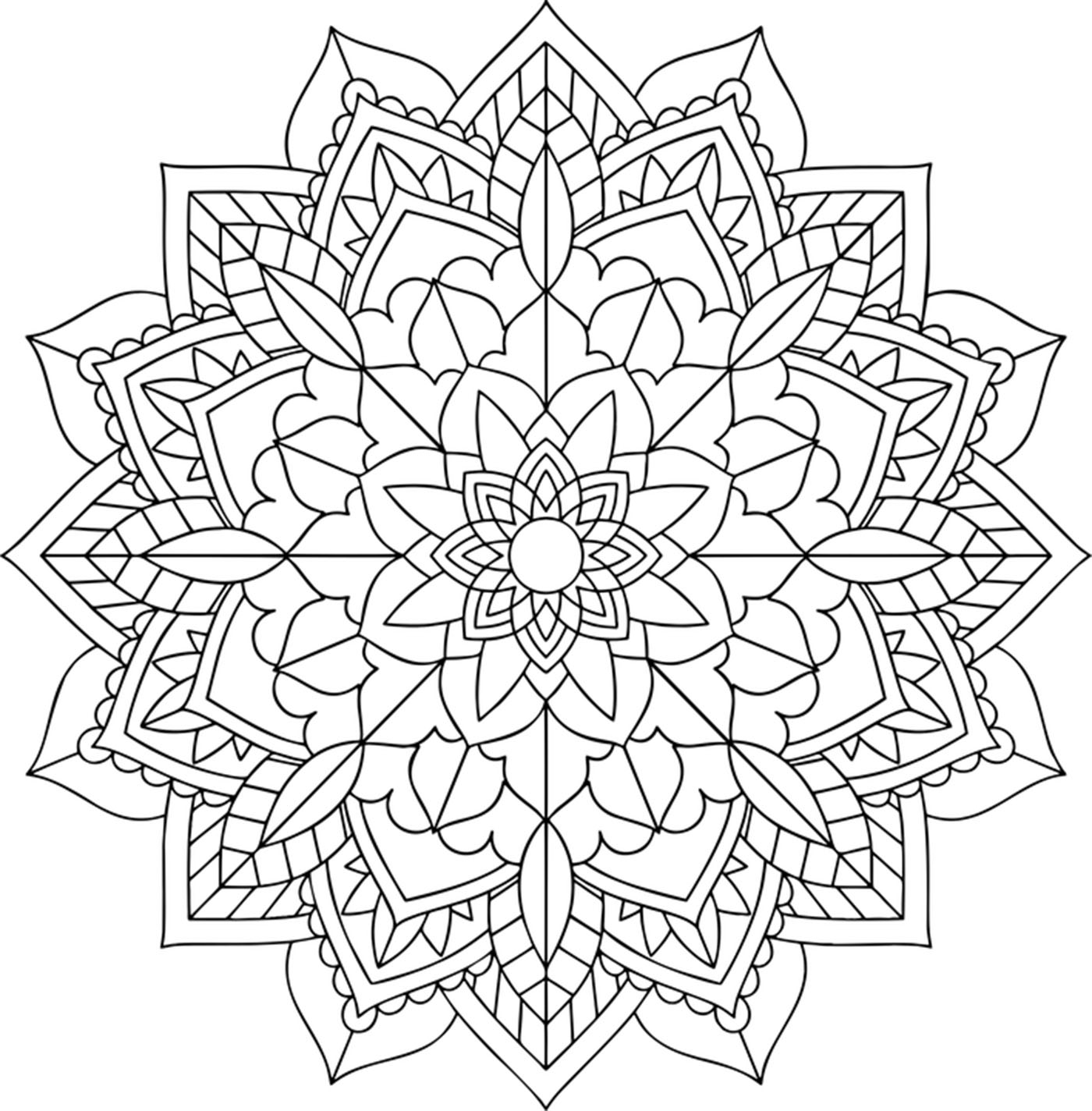 Free Printable Simple Mandala Coloring Pages Coloring Pages