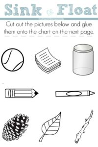 Free Printable Sink Or Float Worksheets Printable Word Searches