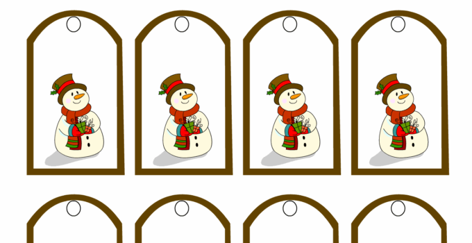 Free Printable Christmas Gift Tags Templates