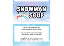 Snowman Soup Bag Topper Free Printable