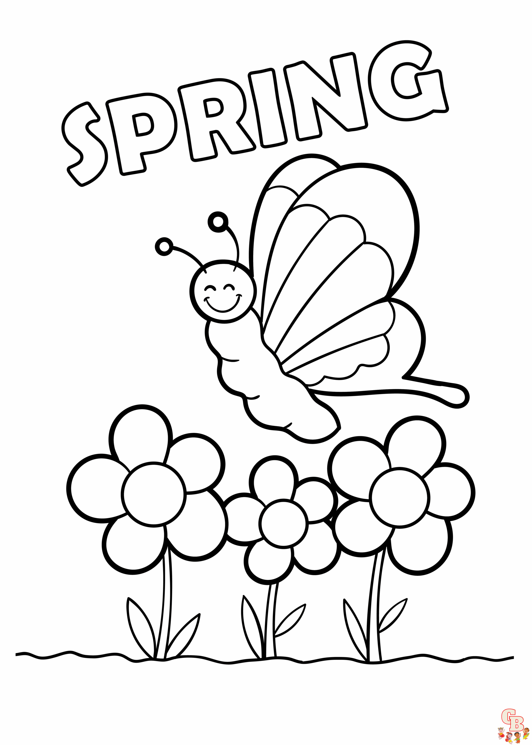 Free Printable Spring Coloring Pages Kids Sketch Coloring Page