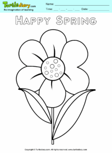 Free Printable Spring Flowers Coloring Sheets