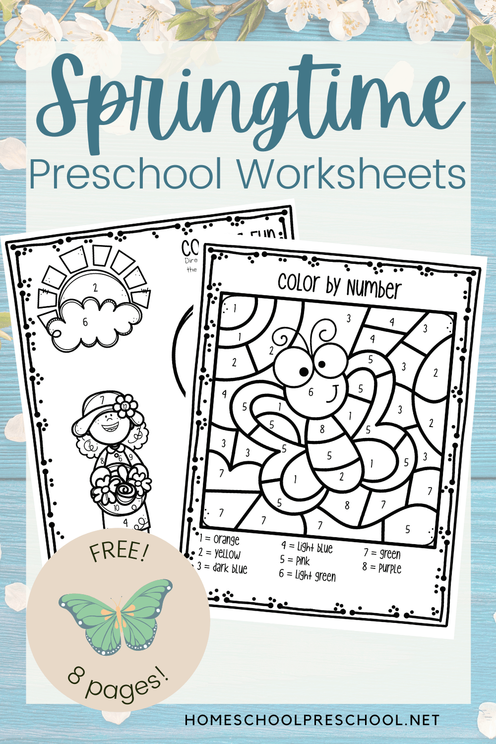 Free Printable Spring Worksheets For Preschool Skills