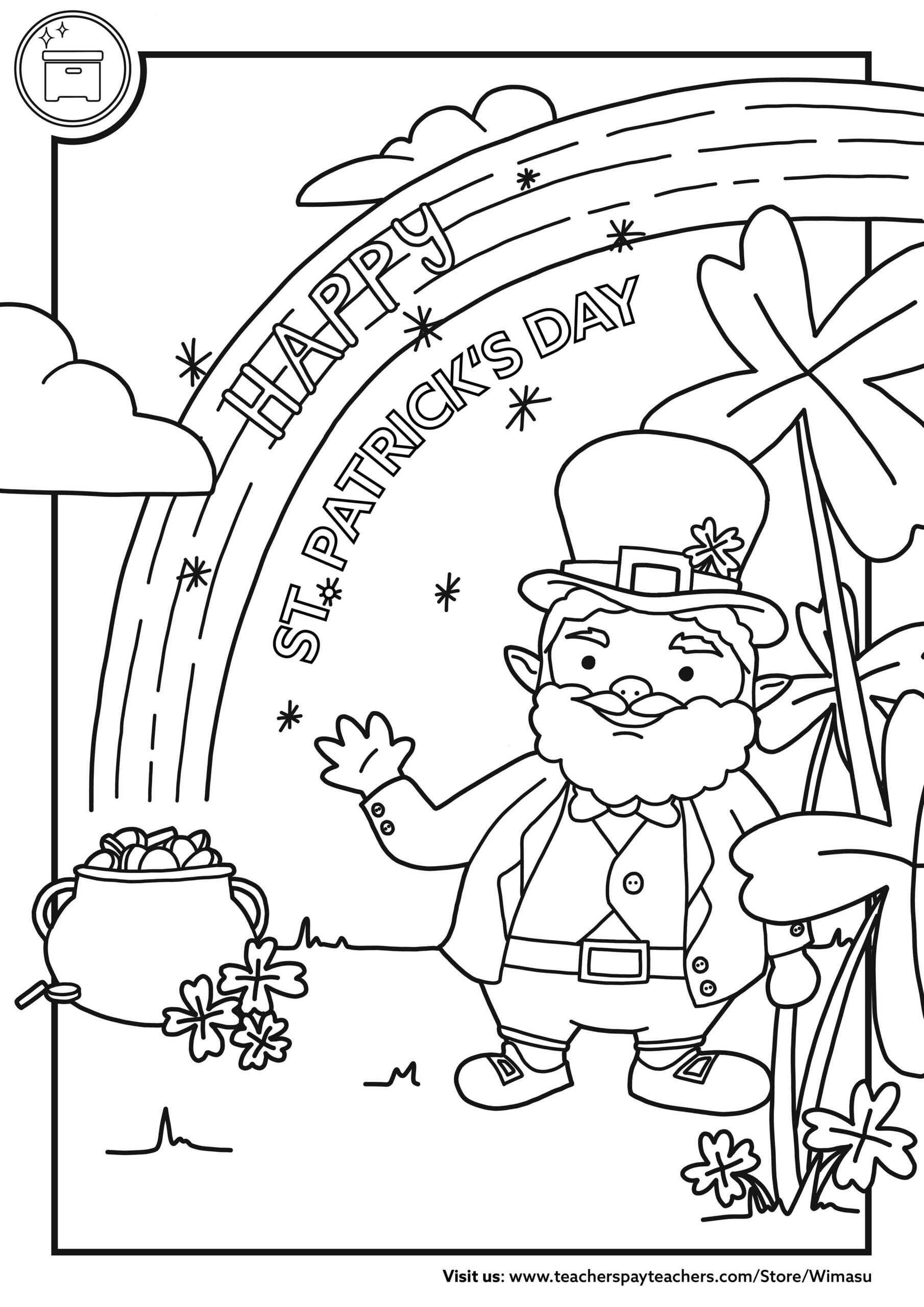 Free Printable Coloring Pages St Patrick'S Day