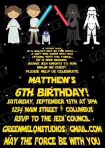 Free Printable Star Wars Birthday Invitations Dolanpedia