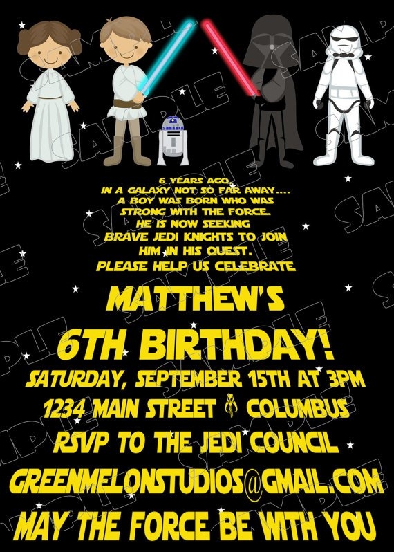 Free Printable Star Wars Birthday Invitations Drevio Invitations Design