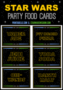 Free Printable Star Wars Food Labels Printable And Enjoyable Learning