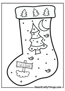 Free Printable Stocking Coloring Pages