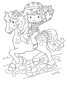 Free Printable Strawberry Shortcake Coloring Pages For Kids