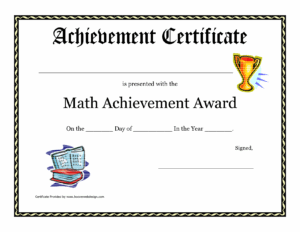 Free Printable Student Award Certificate Template Free Printable