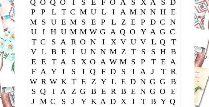 Hard Summer Word Search Printable Free