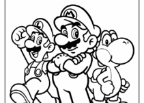 Super Mario Coloring Pages Free Printable