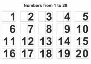 Free Printable Table Numbers 1 20