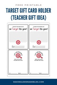 Free Printable Target Gift Card Holder Teacher Appreciation In 2024