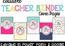Free Printable Binder Covers For Teachers
