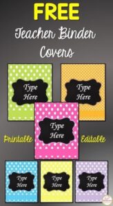 Free Printable Teacher Binder Covers Artofit