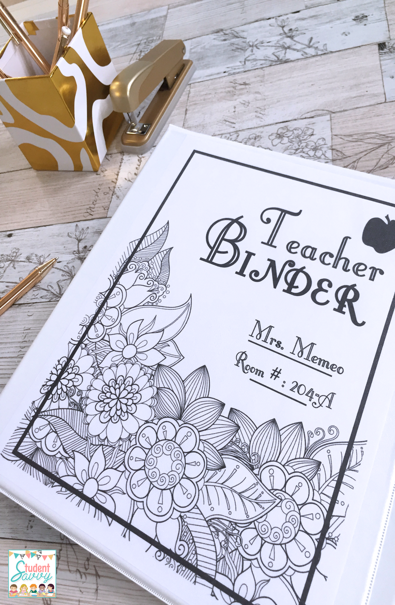 Free Printable Binder Covers For Teachers