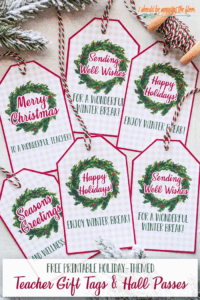 Free Printable Teacher Christmas Gift Tags
