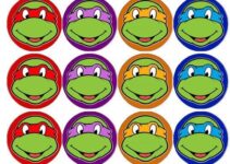 Free Printable Ninja Turtle Cupcake Toppers