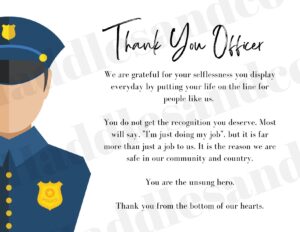 Free Printable Thank You Cards For Police Officers At Kevin Davidson Blog