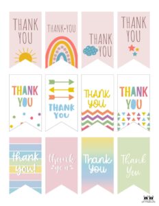 Free Printable Thank You Tags 300 Tags PrintaBulk