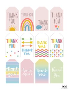 Free Printable Thank You Tags 300 Tags Printabulls