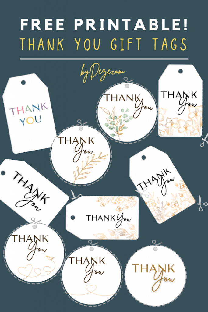 Free Printable Birthday Thank You Tags