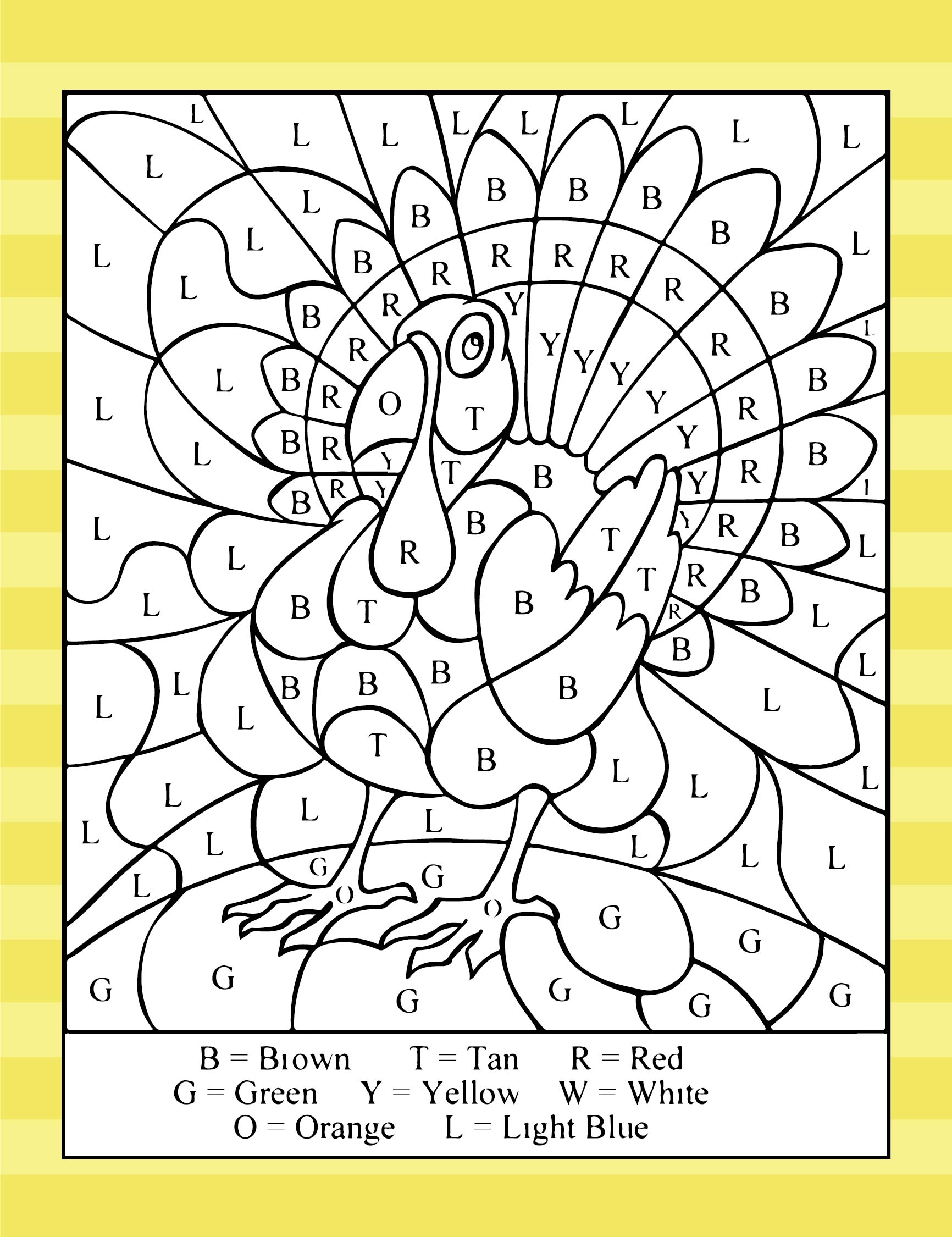 Free Printable Thanksgiving Multiplication Color By Number Free 