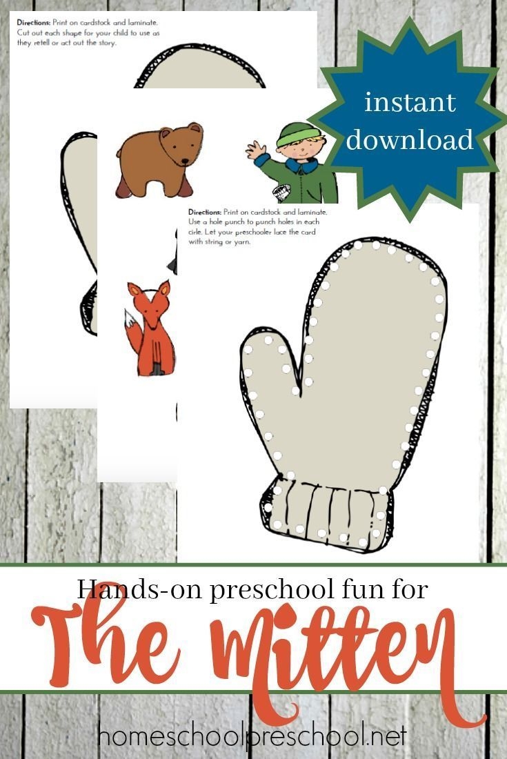 Free Printable The Mitten Story Printable