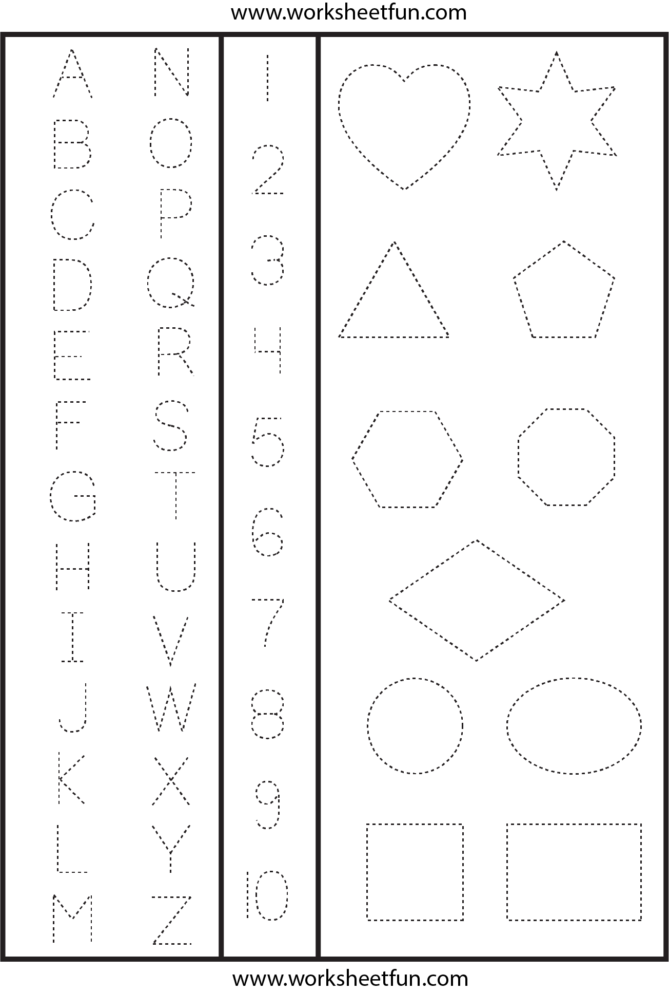 Free Printable Traceable Letters And Numbers