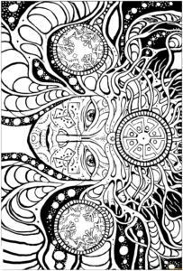 Free Printable Trippy Coloring Pages