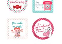 Free Printable Valentine Day Stickers Printable