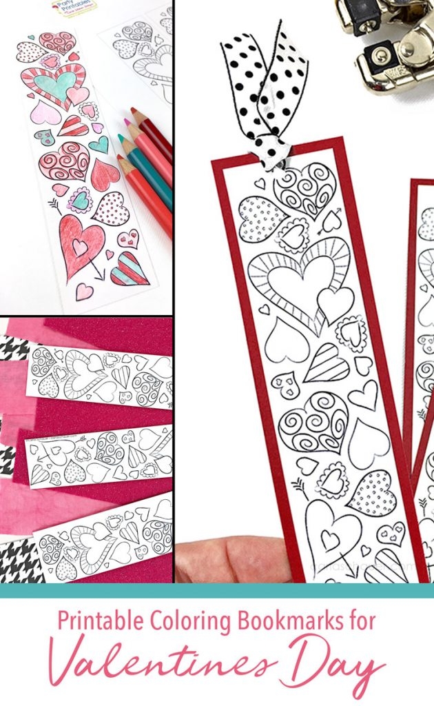 Free Printable Valentine Bookmarks To Color