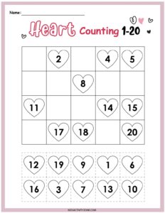 Free Printable Valentine Math Worksheets